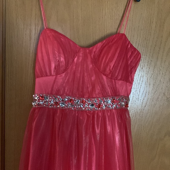 Red Cinderella Prom Dress - Picture 3 of 10